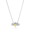 Tiffany Paper Flowers Yellow Cubic Zirconia Firefly Pendant