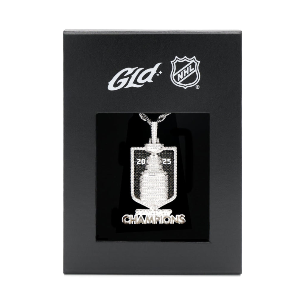 2025 Stanley Cup Official NHL Championship Pendant with 20 Rope Chain in White Gold